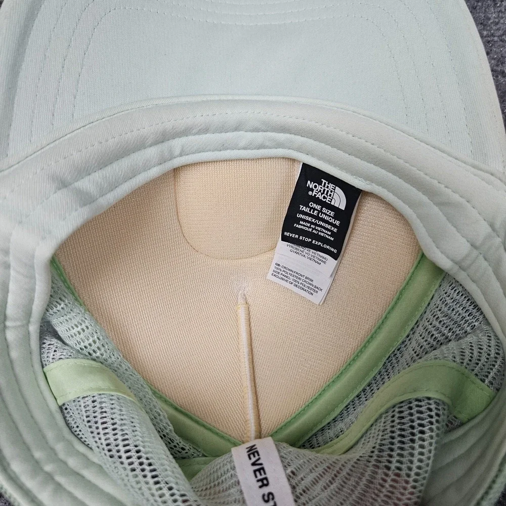 The North Face Trucker Hat Unisex OS Mint Green White Patch Snapback Mesh Cap